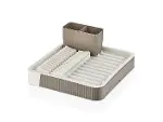 SÜRGÜLÜ  BULAŞIKLIK PLASTİK  32.5CM X 35.5CM - 51.5 X 35.5CM - GRİ RENK (4745)-2