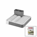 SÜRGÜLÜ  BULAŞIKLIK PLASTİK  32.5CM X 35.5CM - 51.5 X 35.5CM - GRİ RENK (4745)-1