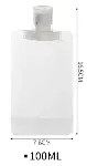 3 Adet 100ml Krem Şampuan Kabı Tekrar Kullanılabilir Set (4745)-4