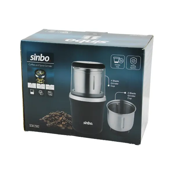 KAHVE - BAHARAT ÖĞÜTÜCÜ MAKİNE 2PCS ÇELİK ÖĞÜTME HAZNESİ=2 BIÇAKLI - 4 BIÇAKLI 100GR ÖĞÜTME 200W SCM-2982 (4745)