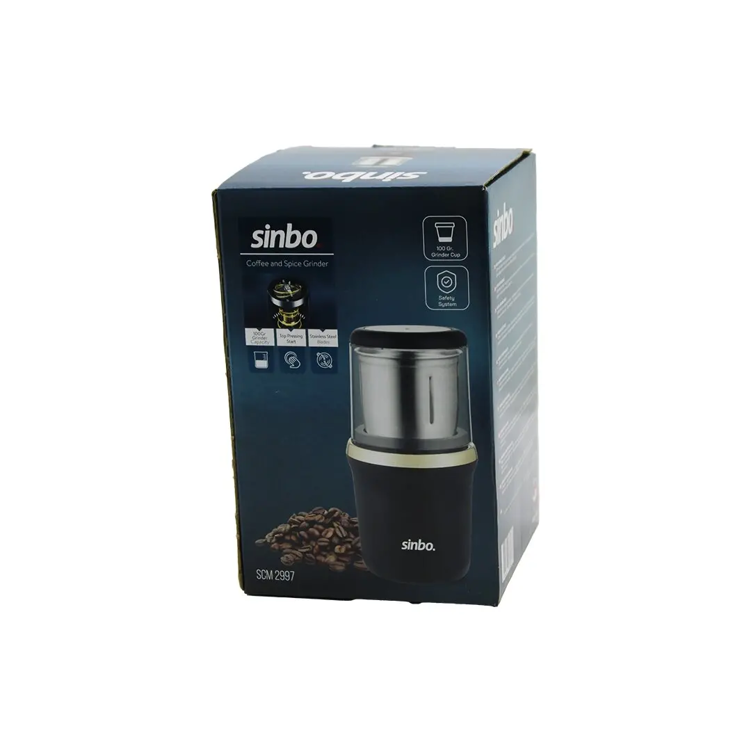 KAHVE - BAHARAT ÖĞÜTÜCÜ ÇELİK BIÇAK - ÖĞÜTME HAZNESİ=100GR 200W BAS ÇALIŞTIR KAPAK=MİKA KRİSTAL PLS SCM-2997 (4745)