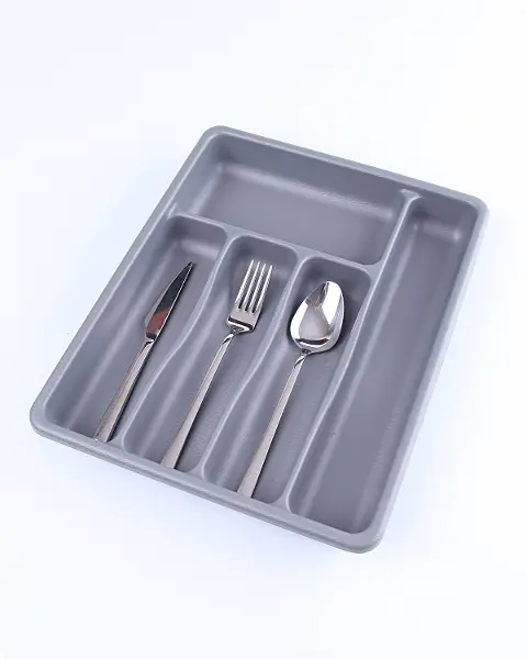 GRİ - 5 BÖLMELİ ÇEKMECE İÇİ KAŞIKLIK 36x29x5cm (4745)