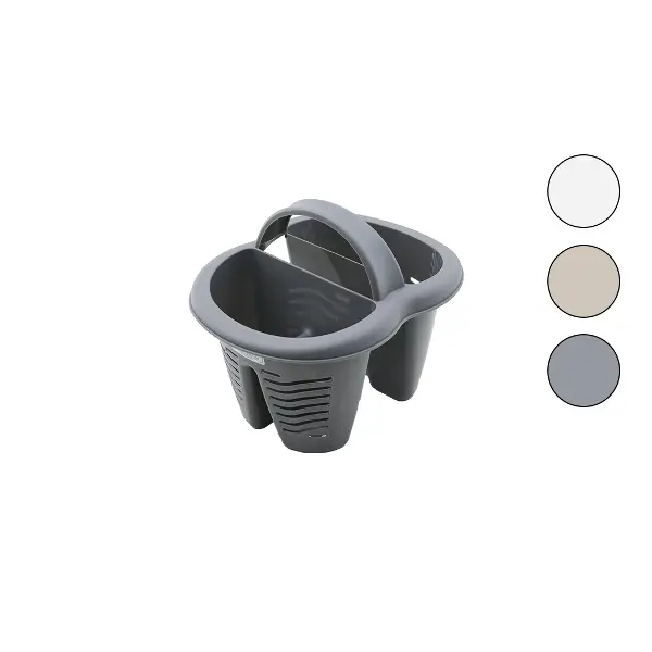 QLUX L-00515 HEYBE KAŞIKLIK TEZGAH ÜSTÜ 4 BÖLMELİ - PLASTİK (4745)