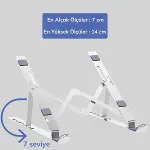 Ayarlanabilir Dizüstü Destek Tabanı Tamamen Katlanabilir Taşınabilir Laptop Yükseltici (4745)-2