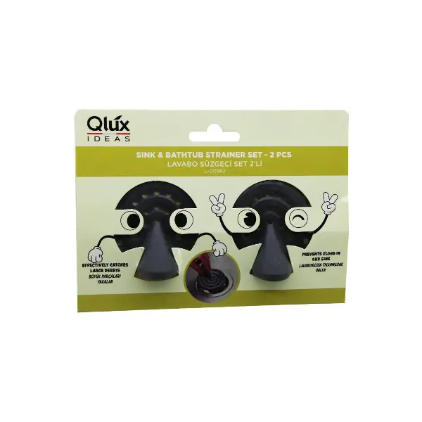 QLUX L-00962 2PCS LAVABO SÜZGEÇ SET (4745)