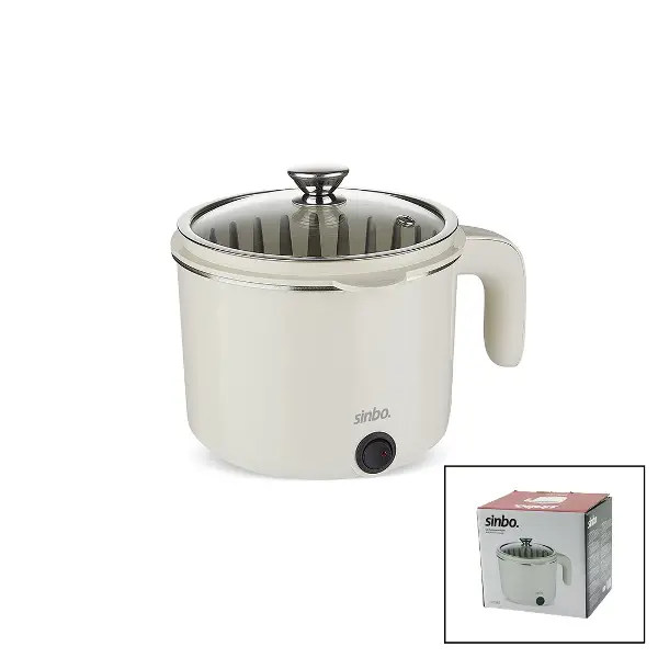 ELEKTRİKLİ ÇOK FONKSİYONLU PİŞİRİCİ PASLANMAZ ÇELİK TENCERE 800ML SCO-5063 (4745)