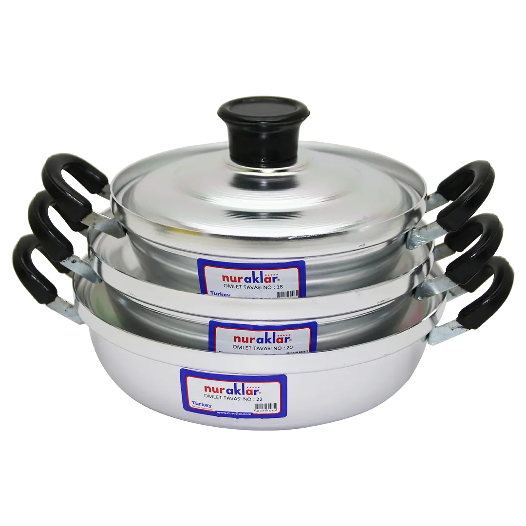 3LÜ ALÜMİNYUM OMLET SET NO-18-20-22 (4745)