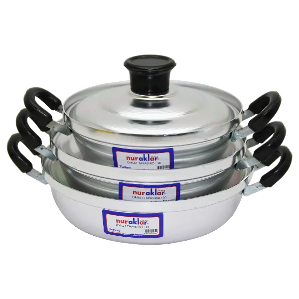 3LÜ ALÜMİNYUM OMLET SET NO-18-20-22 (4745)