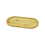 OVAL AHŞAP BAMBU YAĞDANLIK ALTLIK 12X23CM (4745)-2