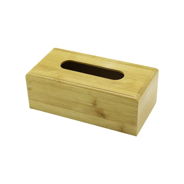 AHŞAP - BAMBU PEÇETELİK KUTU 11.6 X 22.8CM ALT KAPAKLI = KAYAR KANALLI - AÇ-KAPA (4745)