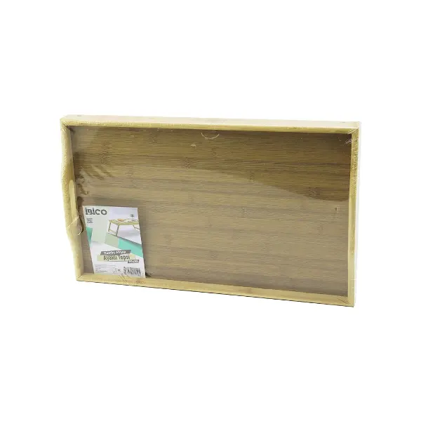 DİKDÖRTGEN=30X50CM  AÇ KAPA AYAKLI = 20CM AHŞAP BAMBU SUNUM TEPSİ (4745)