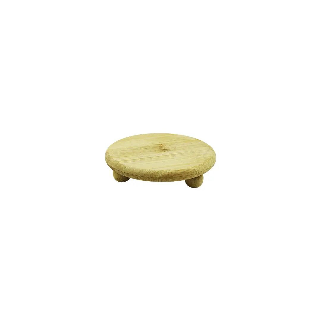 BAMBOO BAMBU SUNUM TABAK AYAKLI 11X11CM (4745)