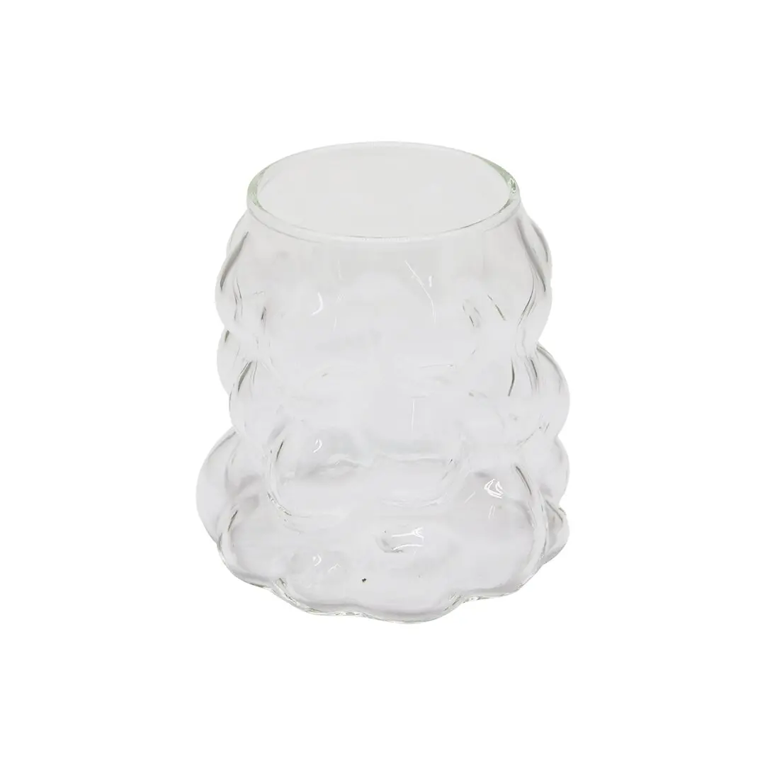BONCUKLU - BOĞUMLU CAM BARDAK 340ML KAHVE - SUNUM - MEŞRUBAT (4745)