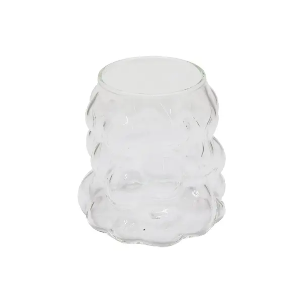 BONCUKLU - BOĞUMLU CAM BARDAK 340ML KAHVE - SUNUM - MEŞRUBAT (4745)