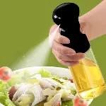 Çok Amaçlı Cam Şişe Püskürtmeli Dağıtıcı Yağdanlık Limonluk Sirke Sosluk Spreyi Siyah (4745)-2