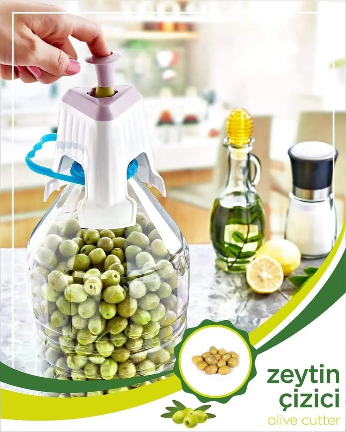 Kolay Zeytin Dilme Çizme Aparatı Pratik Kolay Zeytin Çizici Alet (4745)