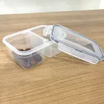 2 Bölmeli 0,45+0,45 Litre Kilitli Kapaklı Erzak Saklama Kabı LC-524 (4745)-2