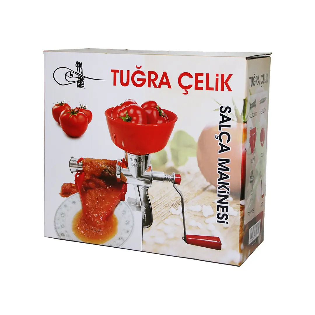 KOLLU   ALÜMİNYUM  SALÇA MAKİNESİ  SÜZGEÇLİ - PLASTİK HAZNELİ (4745)