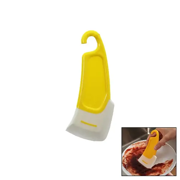YAĞ - LEKE KAZIYICI MİNİ SİLİKON SPATULA PLASTİK SAPLI - ASKILIKLI (4745)