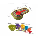 Pratik Ölçü Kaşığı Kabı 5&amp;apos;li Şeker Baharat Sıvı Ölçer Aparat (4745)-5