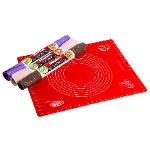 Silikon Ölçülü Hamur Açma Matı Hamur Açma Örtüsü Büyük Boy 50x40 (4745)-3