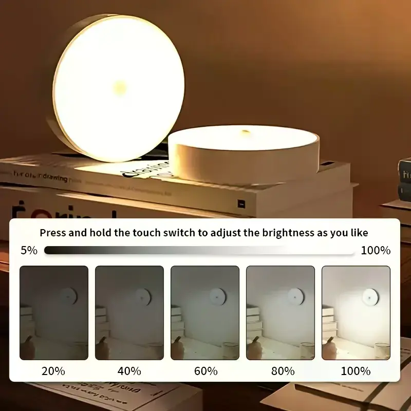 Hareket Sensörlü Usb Şarjlı Led Işık Lamba (4745)