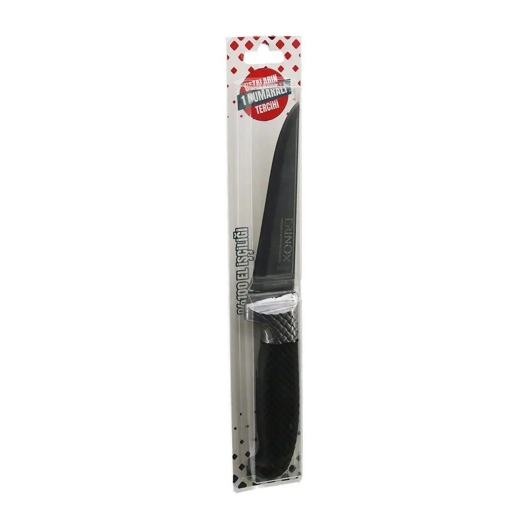NO-1 BİLEZİKLİ KASAP ET BIÇAK - KURBAN RENKLİ PLASTİK KAYMAZ SAPLI %100 EL İŞÇİLİK (4745)