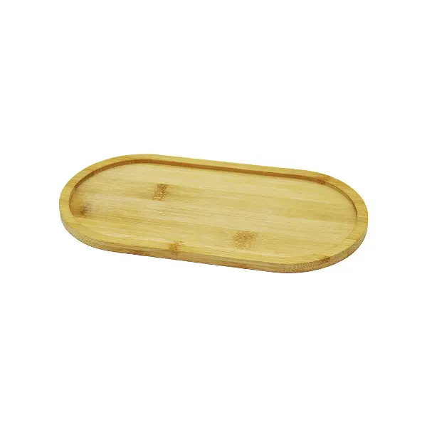 OVAL AHŞAP BAMBU YAĞDANLIK ALTLIK 12X23CM (4745)