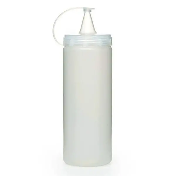 Şeffaf Kapaklı Sızdırmaz Yağlık Sosluk Şişesi Plastik Yağdanlık 400 ml. AP-9028 (4745)