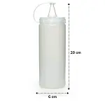 Şeffaf Kapaklı Sızdırmaz Yağlık Sosluk Şişesi Plastik Yağdanlık 400 ml. AP-9028 (4745)-4