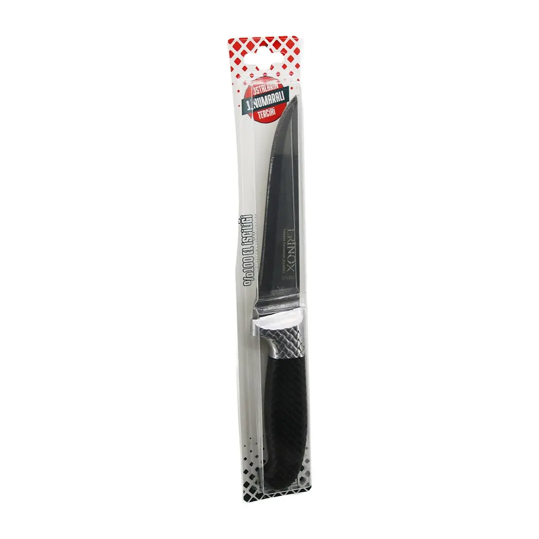 NO-2 BİLEZİKLİ KASAP ET BIÇAK - KURBAN RENKLİ PLASTİK KAYMAZ SAPLI %100 EL İŞÇİLİK (4745)