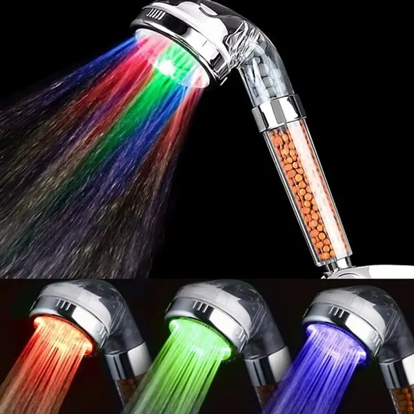 Led Işıklı Su Tasarruflu Banyo Duş Başlığı (4745)