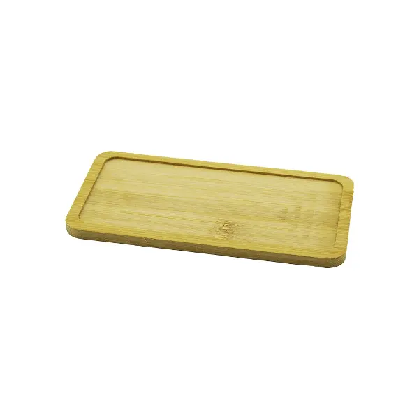 DİKDÖRTGEN  AHŞAP BAMBU YAĞDANLIK ALTLIK  MİNİ TEPSİ   20X10X0.8CM (4745)