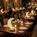 Hilal AY Model Kristal LED Masa Lambası – Dokunmatik, 3 Renk Işık Modlu, Şarjlı Mini Dekoratif Gece Lambası (4745)-4