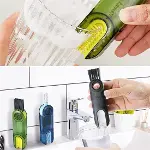 3 Fonksiyonlu Pratik Şişe Temizleme Fırçası Mutfak Banyo Araç İçin Çok Amaçlı Fırça (4745)-2
