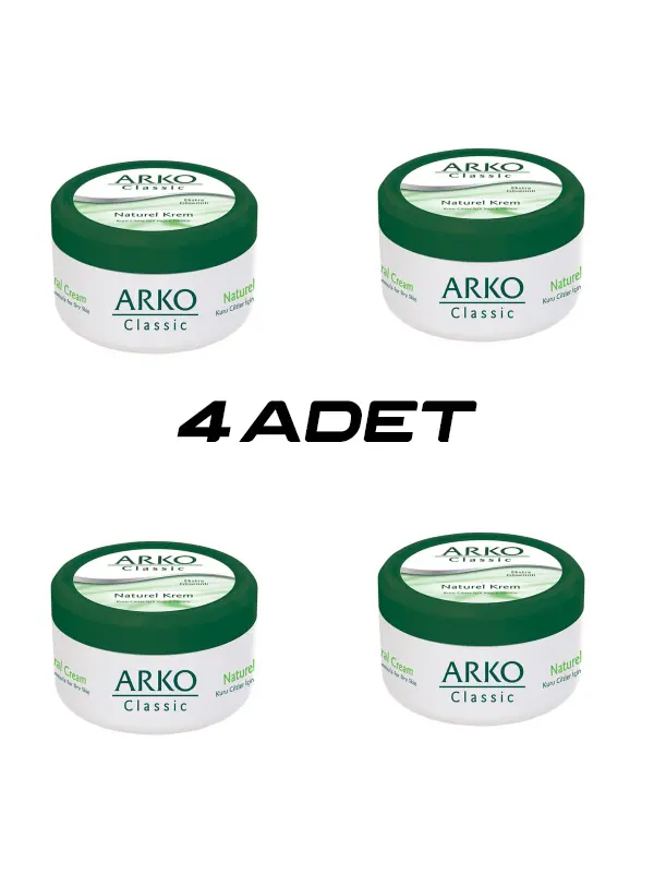 4 ADET ARKO CLASSİC NATUREL EL KREMİ 150ML (4745)-2