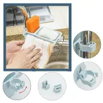 Musluğa Takılan Sünger Havlu Askılı Sabun Hazneli mutfak Banyo Lavabo Düzenleyici Organizer (4745)-3