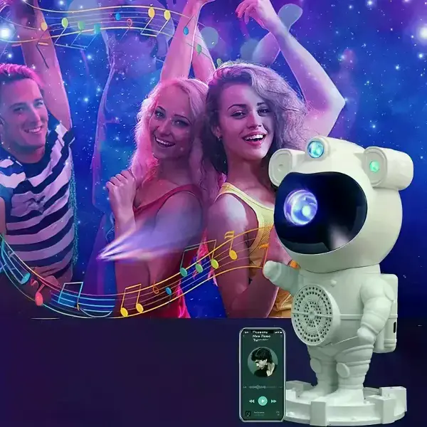 Akıllı Astronot Projeksiyon Gece Aydınlatma & Bluetooth Hoparlör (4745)