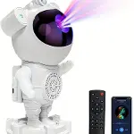 Akıllı Astronot Projeksiyon Gece Aydınlatma &amp;amp; Bluetooth Hoparlör (4745)-5