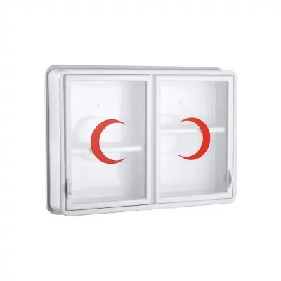 CAM 2 KAPAKLI ECZA DOLABI 35x49x10 cm (4745)