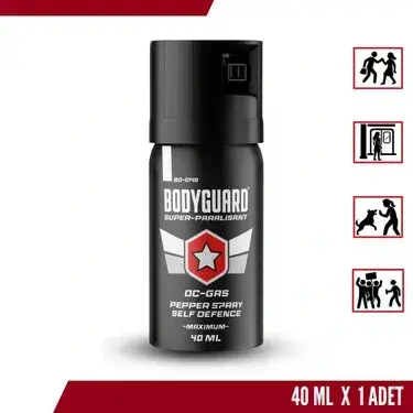 Bodyguard Biber Gazı Sprey 40ML Bodyguard (Göz Yaşartıcı Sprey) (4745)