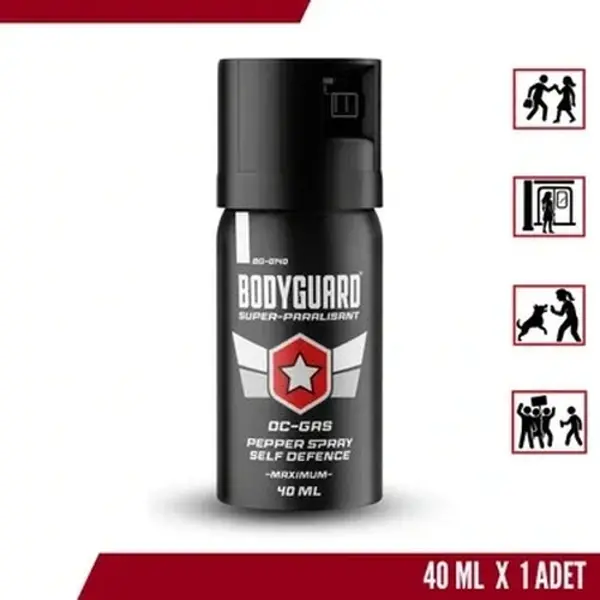 Bodyguard Biber Gazı Sprey 40ML Bodyguard (Göz Yaşartıcı Sprey) (4745)