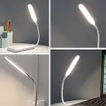 USB Girişli 14 Ledli 3 Kademeli Dokunmatik Masa/Kitap Okuma Lambası Ledi Beyaz (4745)-5