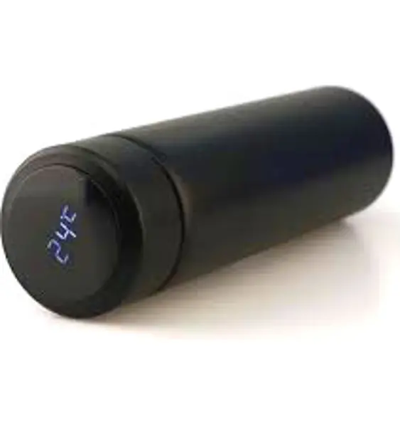 SİYAH LED DERECELİ ÇELİK TERMOS 500ML (4745)