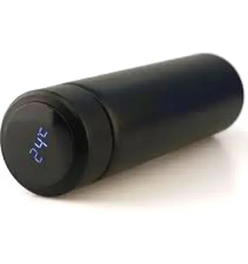 SİYAH LED DERECELİ ÇELİK TERMOS 500ML (4745)