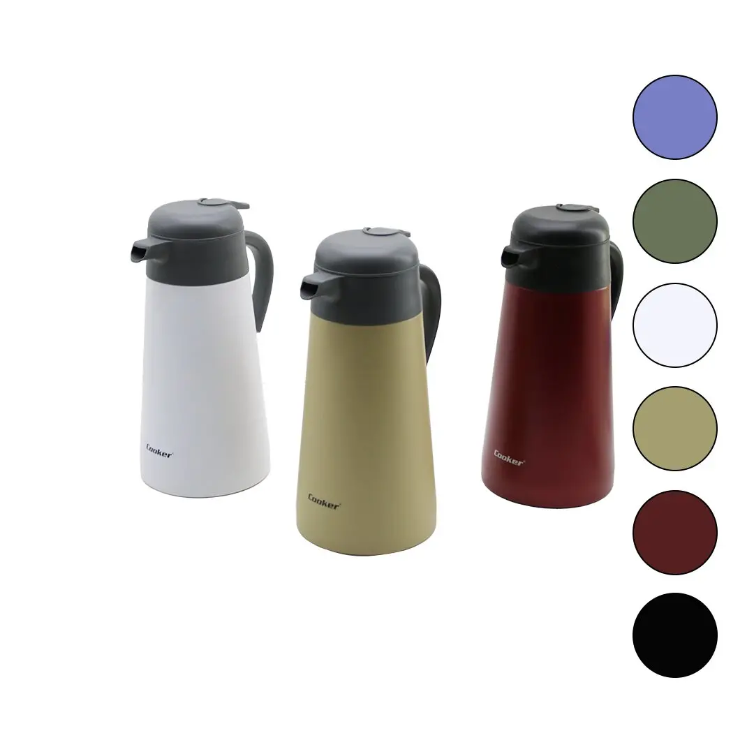2LT 304 ÇELİK TERMOS INOX SERİSİ 12 SAAT SICAK - 24 SAAT SOĞUK ÇİFT CONTALI KAPAK (4745)