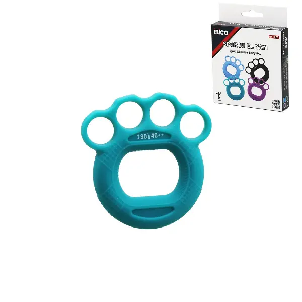 MUŞTA MODEL SPORCU SİLİKON EL YAYI ÇİFT KULLANIM = 40LBS - 50LBS (4745)