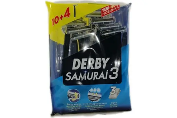 DERBY SAMURAİ 3 BIÇAK 10+4 PARÇA.POŞETLİ (4745)