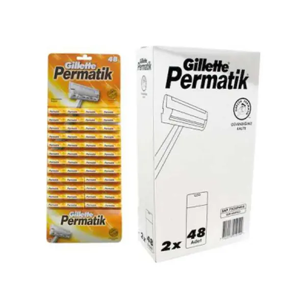 PERMATİK TEK SAPLI JİLET 96 PARÇA (4745)