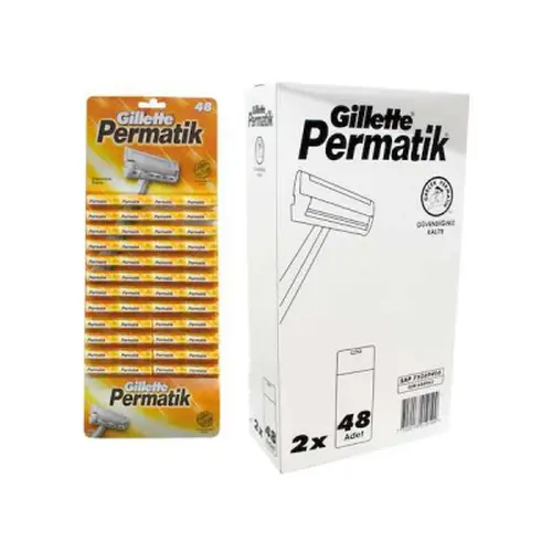 PERMATİK TEK SAPLI JİLET 96 PARÇA (4745)